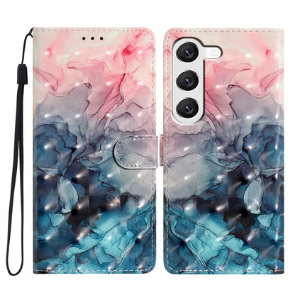 For Samsung Galaxy S23 Case 3D Pattern Flip Folio PU Leather Wallet Phone Cover
