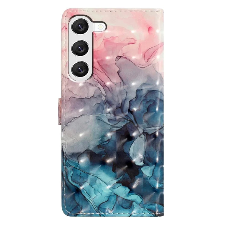 For Samsung Galaxy S23 Case 3D Pattern Flip Folio PU Leather Wallet Phone Cover
