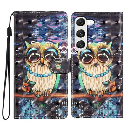 For Samsung Galaxy S23 Case 3D Pattern Flip Folio PU Leather Wallet Phone Cover