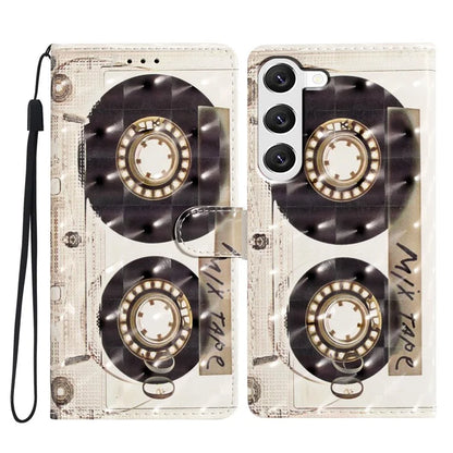 For Samsung Galaxy S23 Case 3D Pattern Flip Folio PU Leather Wallet Phone Cover