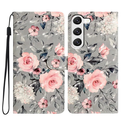 For Samsung Galaxy S23 Case 3D Pattern Flip Folio PU Leather Wallet Phone Cover