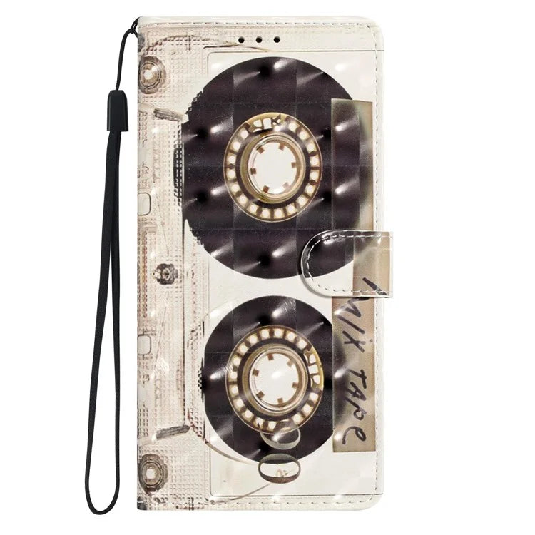 For Samsung Galaxy A05 4G Case PU Leather Magnetic Closure 3D Creative Pattern Phone Cover