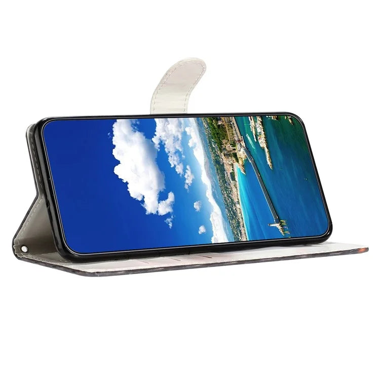 For Samsung Galaxy A05 4G Case PU Leather Magnetic Closure 3D Creative Pattern Phone Cover