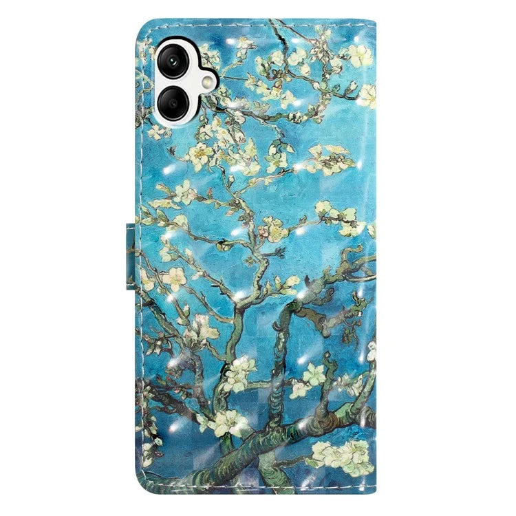 For Samsung Galaxy A05 4G Case PU Leather Magnetic Closure 3D Creative Pattern Phone Cover