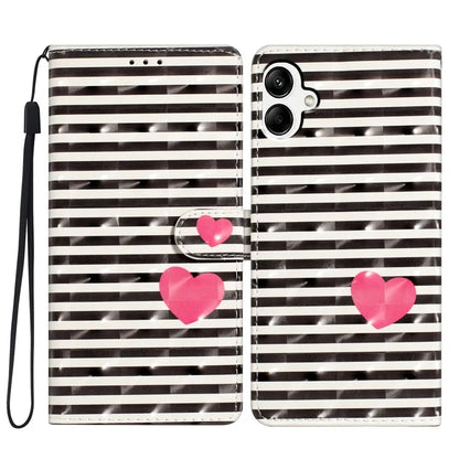 For Samsung Galaxy A05 4G Case PU Leather Magnetic Closure 3D Creative Pattern Phone Cover