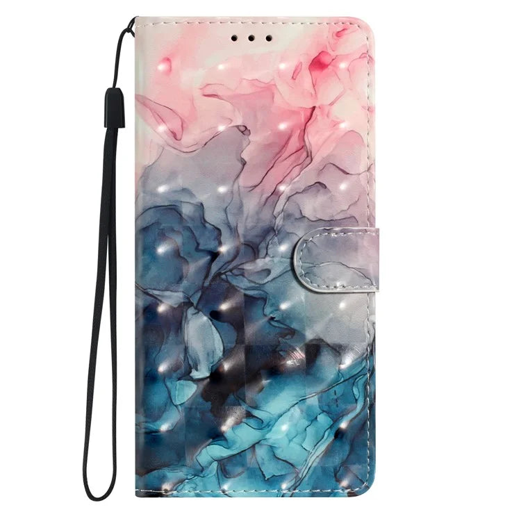 For Samsung Galaxy A05 4G Case PU Leather Magnetic Closure 3D Creative Pattern Phone Cover