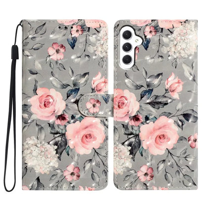 For Samsung Galaxy A34 5G Case 3D Pattern PU Leather Stand Protective Flip Phone Cover