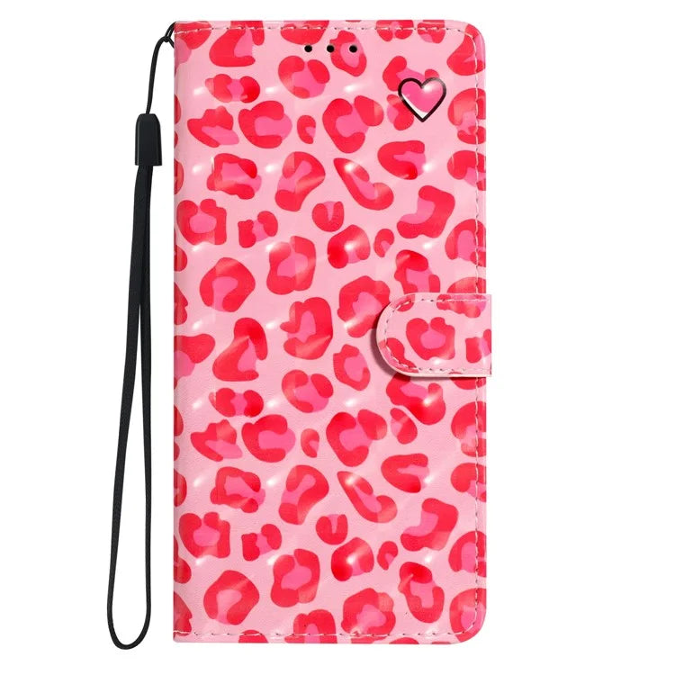For Samsung Galaxy A73 5G Case 3D Pattern Printing PU Leather Magnetic Flip Phone Cover