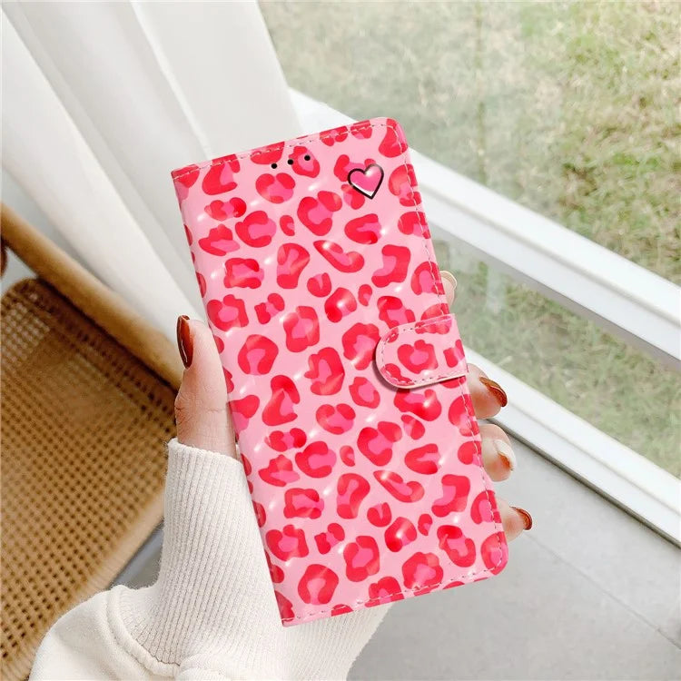 For Samsung Galaxy A73 5G Case 3D Pattern Printing PU Leather Magnetic Flip Phone Cover