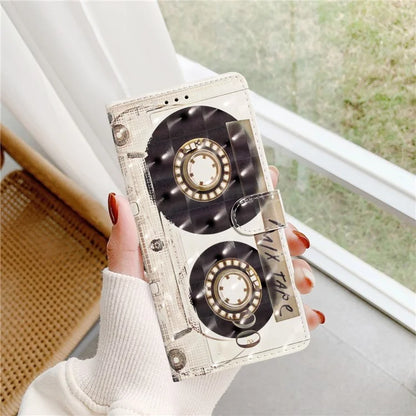 For Samsung Galaxy A73 5G Case 3D Pattern Printing PU Leather Magnetic Flip Phone Cover