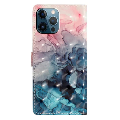For iPhone 13 Pro Max Case 3D Pattern PU Leather Flip Shockproof Phone Cover