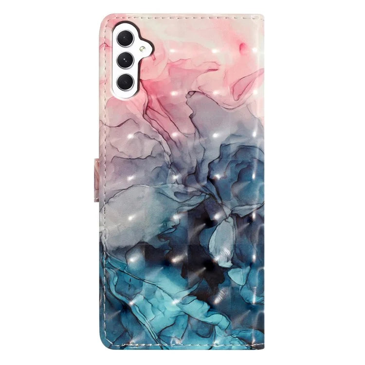For Samsung Galaxy A05s 4G Case 3D Pattern Folding Stand PU Leather Phone Cover