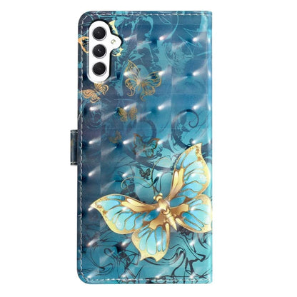 For Samsung Galaxy A05s 4G Case 3D Pattern Folding Stand PU Leather Phone Cover