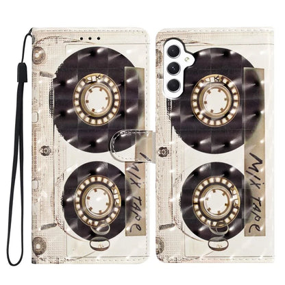 For Samsung Galaxy A05s 4G Case 3D Pattern Folding Stand PU Leather Phone Cover