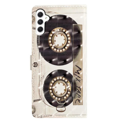 For Samsung Galaxy A05s 4G Case 3D Pattern Folding Stand PU Leather Phone Cover