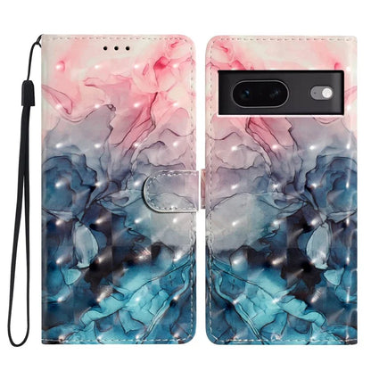 For Google Pixel 7 5G Case 3D Pattern PU Leather Wallet Phone Cover