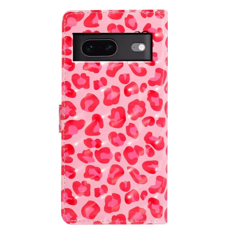 For Google Pixel 7 5G Case 3D Pattern PU Leather Wallet Phone Cover