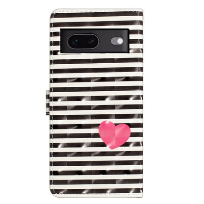 For Google Pixel 7 5G Case 3D Pattern PU Leather Wallet Phone Cover