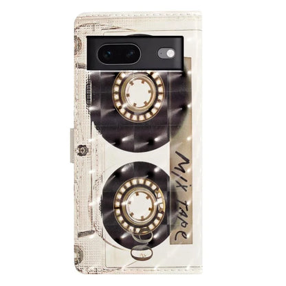 For Google Pixel 7 5G Case 3D Pattern PU Leather Wallet Phone Cover