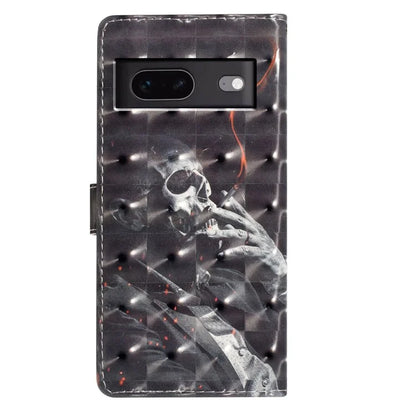 For Google Pixel 7 5G Case 3D Pattern PU Leather Wallet Phone Cover