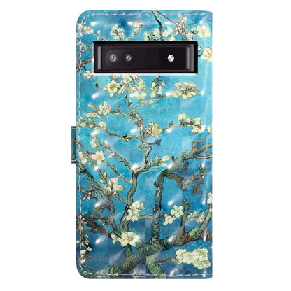 For Google Pixel 7a Case 3D Pattern Design PU Leather Flip Phone Cover