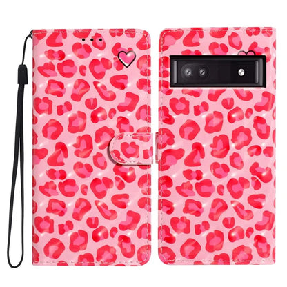 For Google Pixel 7a Case 3D Pattern Design PU Leather Flip Phone Cover