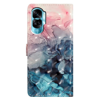 For Honor 90 Lite 5G / X50i 5G Case 3D Pattern Folding Stand PU Leather Phone Cover