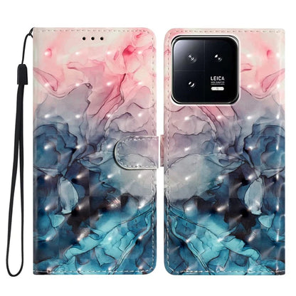 For Xiaomi 13 Pro 5G Case PU Leather 3D Pattern Wallet Magnetic Phone Cover