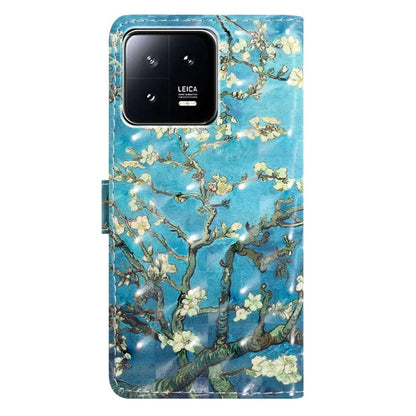 For Xiaomi 13 Pro 5G Case PU Leather 3D Pattern Wallet Magnetic Phone Cover