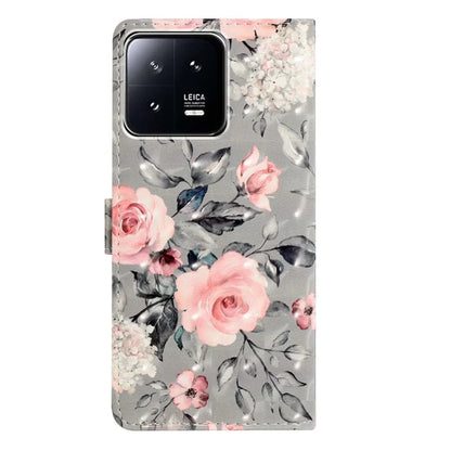 For Xiaomi 13 Pro 5G Case PU Leather 3D Pattern Wallet Magnetic Phone Cover