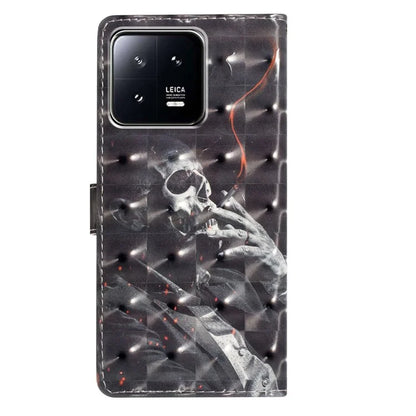For Xiaomi 13 Pro 5G Case PU Leather 3D Pattern Wallet Magnetic Phone Cover