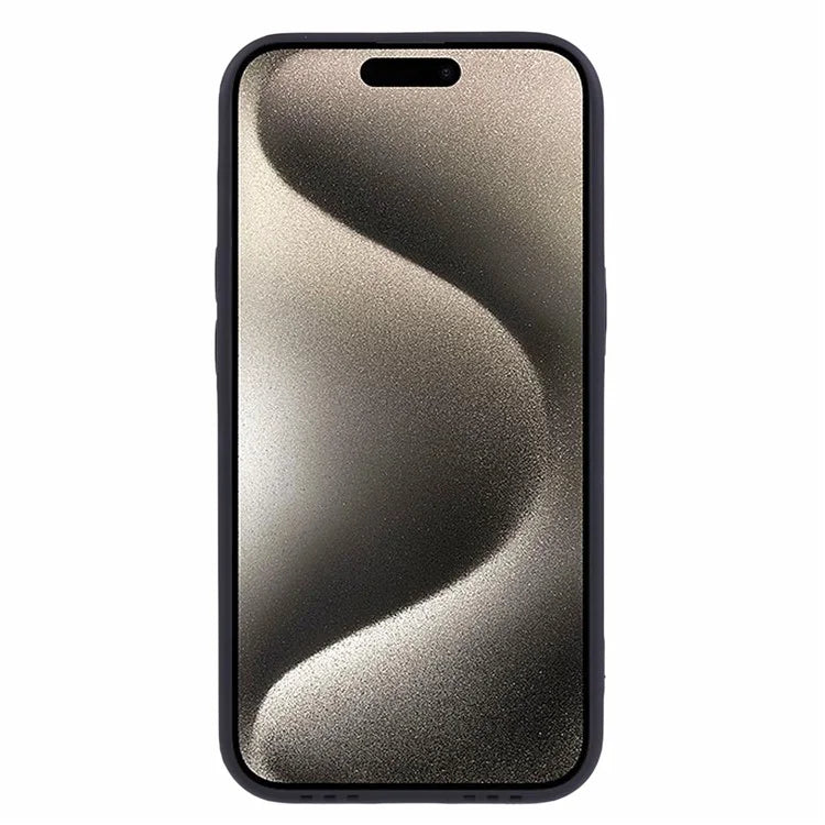 For iPhone 15 Pro Max Case Scratch Proof Crocodile Texture PU Leather+TPU Phone Cover