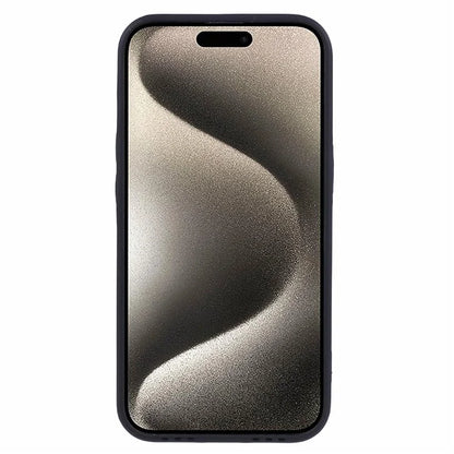 For iPhone 15 Pro Case Crocodile Texture Phone Cover PU Leather+TPU Shell