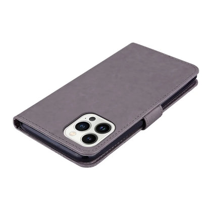 For iPhone 15 Pro Case Rhinestone Owl Imprinted PU Leather Stand Wallet Phone Shell