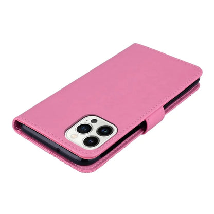 For iPhone 15 Pro Max Leather Case Rhinestone Decor Owl Pattern Phone Stand Wallet Cover