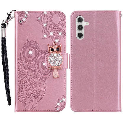 For Samsung Galaxy A05s 4G Case Rhinestone Decor Leather Phone Wallet Cover with Stand