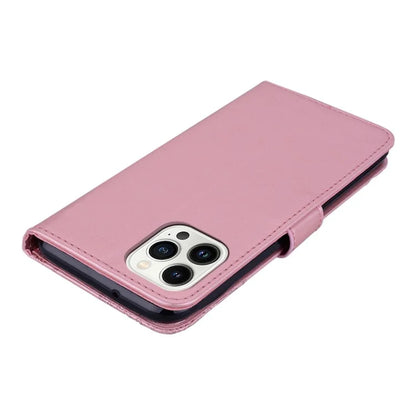 For iPhone 15 Pro Case PU Leather Stand Owl Flower Imprinted Phone Wallet Cover