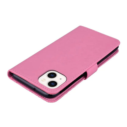 For iPhone 15 Case Owl Pattern PU Leather Stand Wallet Flip Phone Cover