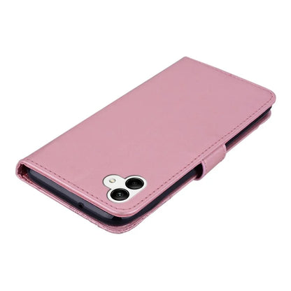 For Samsung Galaxy A05 4G Case Owl Imprinted PU Leather Anti-drop Phone Wallet Cover Gold