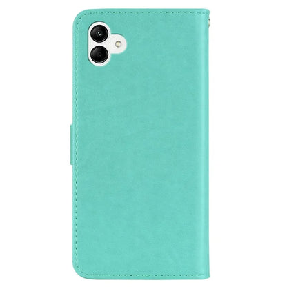 For Samsung Galaxy A05 4G Case Owl Imprinted PU Leather Anti-drop Phone Wallet Cover