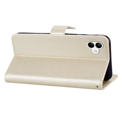 For Samsung Galaxy A05 4G Case Owl Imprinted PU Leather Anti-drop Phone Wallet Cover