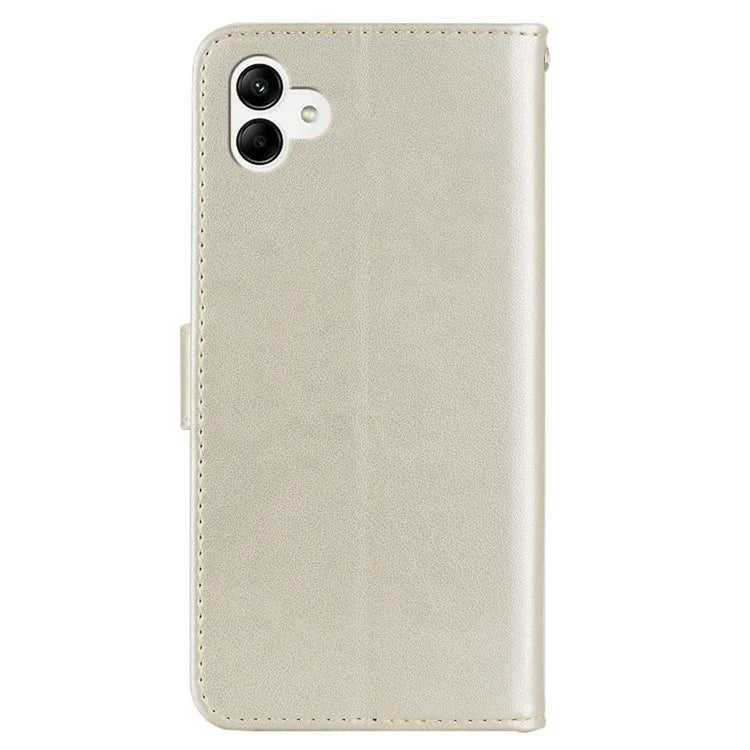 For Samsung Galaxy A05 4G Case Owl Imprinted PU Leather Anti-drop Phone Wallet Cover