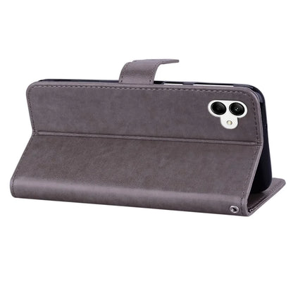 For Samsung Galaxy A05 4G Case Owl Imprinted PU Leather Anti-drop Phone Wallet Cover