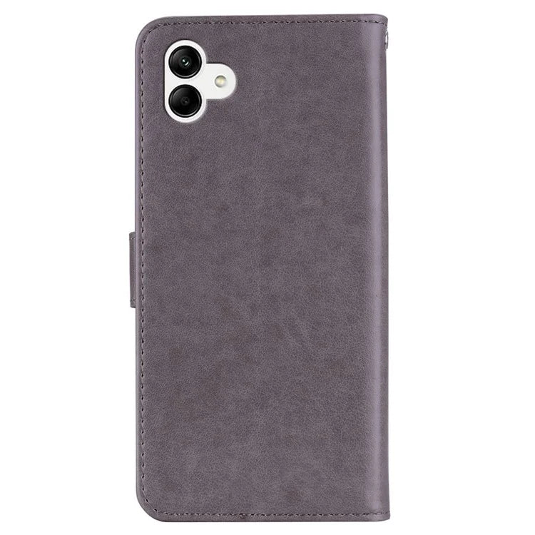 For Samsung Galaxy A05 4G Case Owl Imprinted PU Leather Anti-drop Phone Wallet Cover