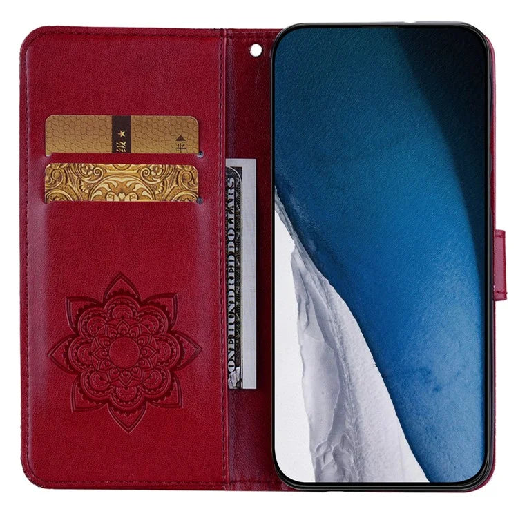For Samsung Galaxy A05 4G Case Owl Imprinted PU Leather Anti-drop Phone Wallet Cover