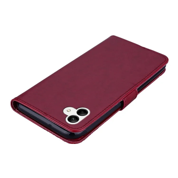 For Samsung Galaxy A05 4G Case Owl Imprinted PU Leather Anti-drop Phone Wallet Cover