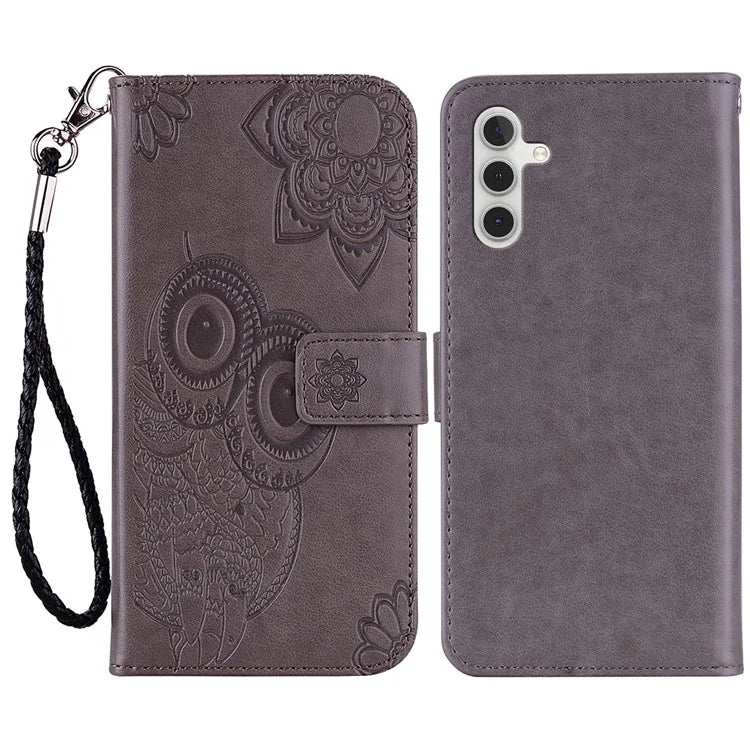 For Samsung Galaxy A05s 4G Case Owl Pattern PU Leather Wallet Phone Protective Cover
