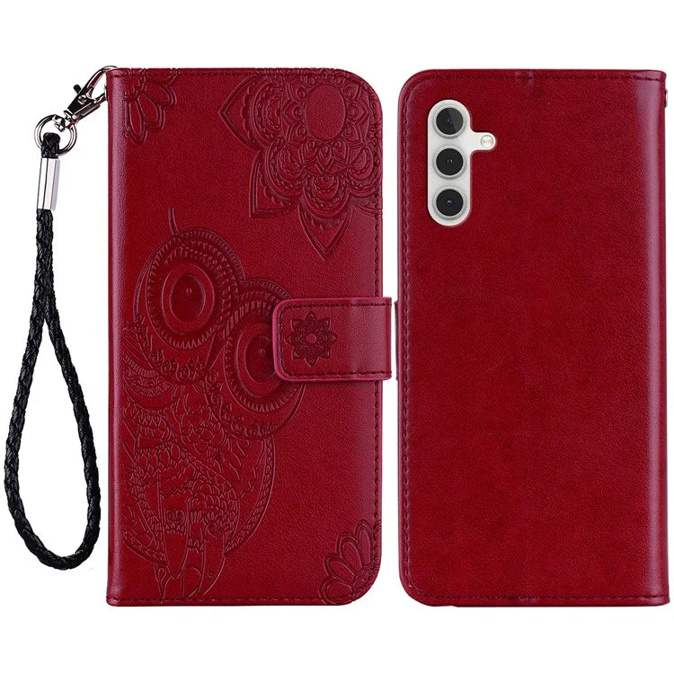 For Samsung Galaxy A05s 4G Case Owl Pattern PU Leather Wallet Phone Protective Cover