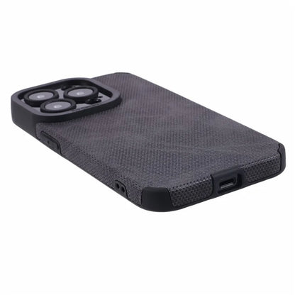 Morandi Style For iPhone 15 Pro Max Case TPU+PU Leather Back Guard Cover
