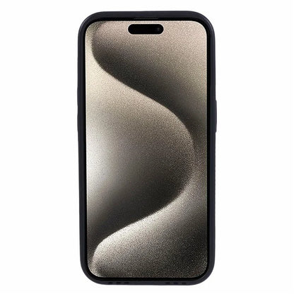 Morandi Style For iPhone 15 Pro Max Case TPU+PU Leather Back Guard Cover